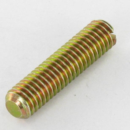 1 x Metalen schroeven zonder kop split M10X40 vlakke uiteinde Bichromaat