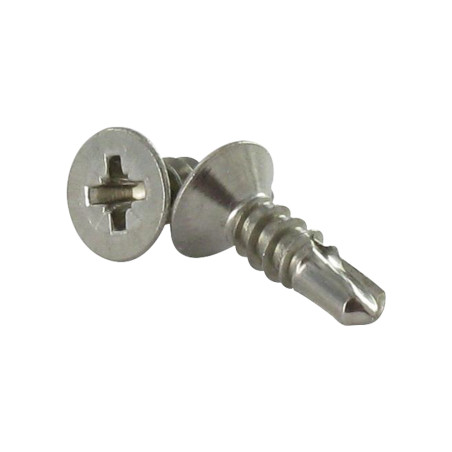 1 x Zelfborende schroef RVS A2 gefreesde kop Pozi 3.9X25 S