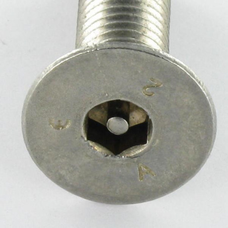 1 x Metalen schroeven RVS A2 Onbreekbaar FHC verzonken kop met zeskant print sleutel van 6 met pen M10X35