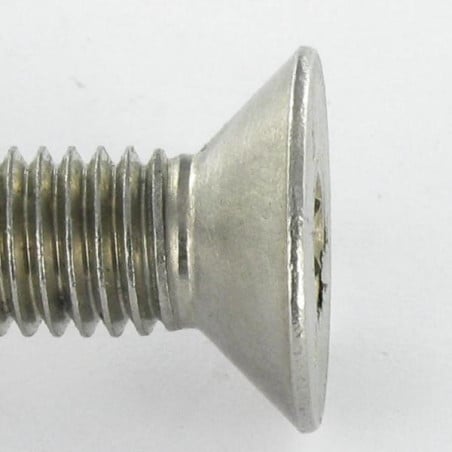 1 x Metalen schroeven RVS A2 Onbreekbaar FHC verzonken kop met zeskant print sleutel van 6 met pen M10X35