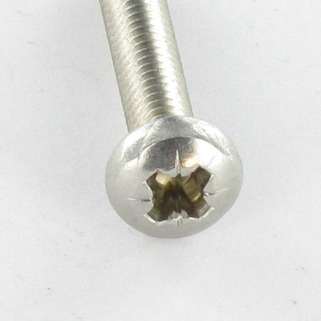 1 x Zelftappende schroef bol cilinderkop M5X10 Pozi PZ7 RVS A2