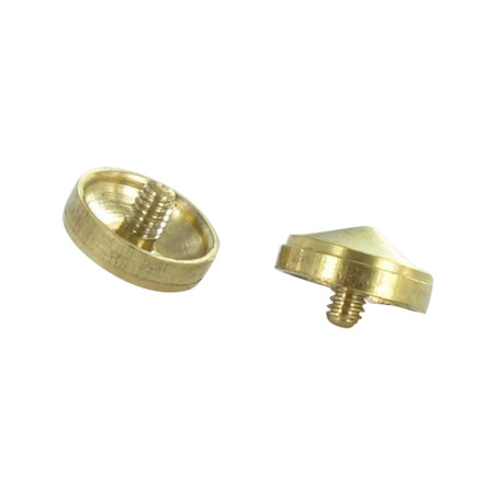 1 x Rozet conisch Messing 30 staart M3 steek van 60