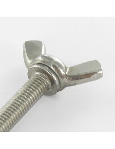 Schroeven oren M8X16 amerikaanse vorm RVS A2 2