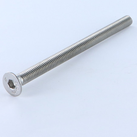 1 x Metalen schroeven RVS A2 FHC verzonken kop met zeskant print sleutel van 5 M8X50 volledige draad