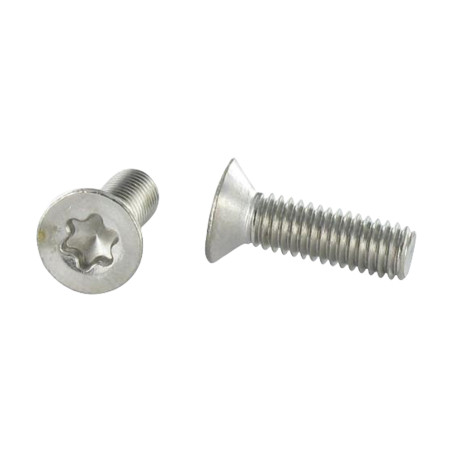 1 x Metalen schroeven gefreesde kop TORX T10 M3X12 A4 RVS microschroeven
