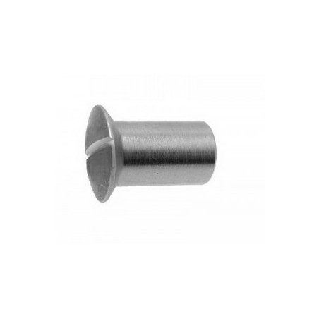 1 x Schroeven RAAM gefreesde bolkop split M6X10 7,5X15 kopdiameter 10 RVS A2
