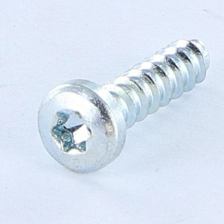 1 x PVC-schroeven DRIELOBE bol cilinderkop TORX T15 4X16 Draadstang 45 Wit verzinkt staal