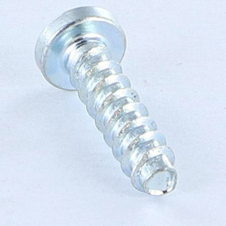 1 x PVC-schroeven DRIELOBE bol cilinderkop TORX T15 4X16 Draadstang 45 Wit verzinkt staal
