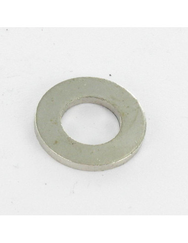 1 x Sluitring plat Messing nikkel 8X36X1