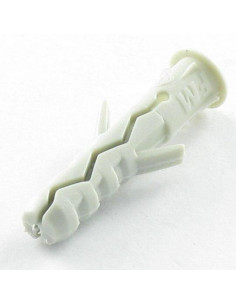 Plug Nylon met kraag 5X25 grijs
