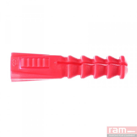 1 x Plug POLYETHYLEEN RAM R 8X39 zonder kraag