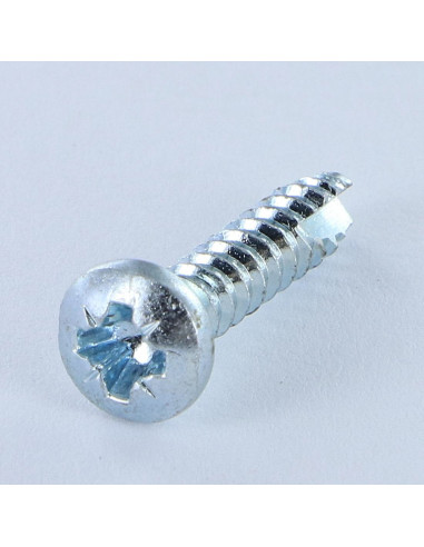 1 x PVC-schroeven bol cilinderkop Pozi 3,5X 5/8...