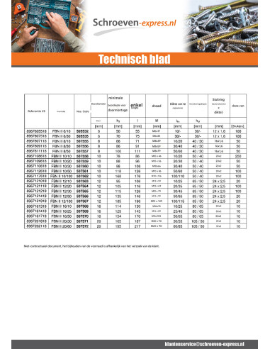 1 x Fischer Verankering FISCHER FBN II 10X106...