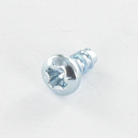1 x PVC-schroeven DRIELOBE bol cilinderkop Pozi 4X16 FILET45 Wit verzinkt staal
