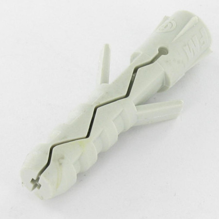 1 x Plug Nylon 4X20 zonder kraag