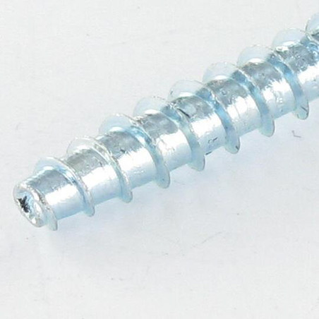 1 x PVC-schroeven DRIELOBE gefreesde kop Pozi 2,5 x 10 FILET45 Wit verzinkt staal microschroeven