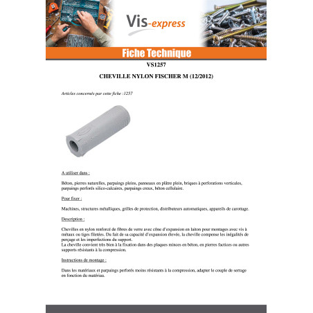 1 x Plug M Fischer M5