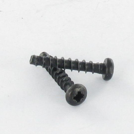 1 x PVC-schroeven DRIELOBE bol cilinderkop Pozi 3X16 FILET45 Zwart gegalvaniseerd staal microschroeven