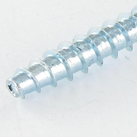 1 x PVC-schroeven DRIELOBE gefreesde kop Pozi 3X8 FILET45 Wit verzinkt staal microschroeven