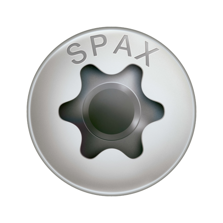 1 x SPAX Houtschroeven gefreesde bolkop T-STAR TORX T10 3X25 volledige draad RVS A2 microschroeven