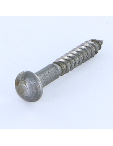1 x Houtschroeven ronde kop split 5X35 Ruw staal