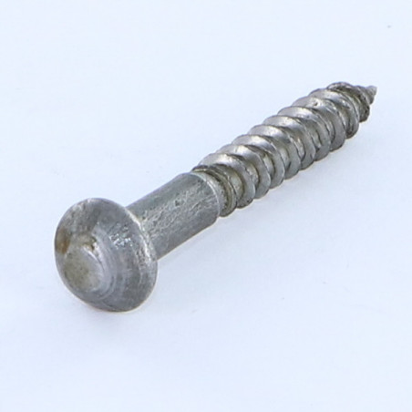 1 x Houtschroeven ronde kop split 5X35 Ruw staal