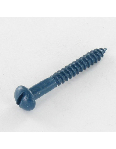 1 x Houtschroeven ronde kop split 4X30 Wit...