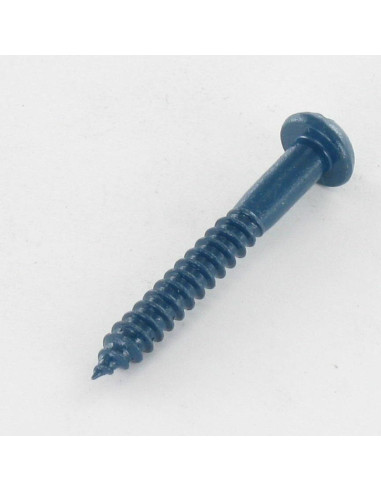 1 x Houtschroeven ronde kop split 4X30 Wit...