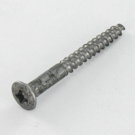 1 x Houtschroeven gefreesde bolkop Pozi PZ7 4X35 Ruw staal
