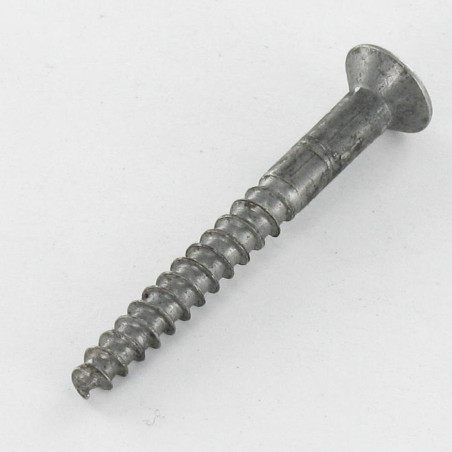 1 x Houtschroeven gefreesde bolkop Pozi PZ7 4X35 Ruw staal