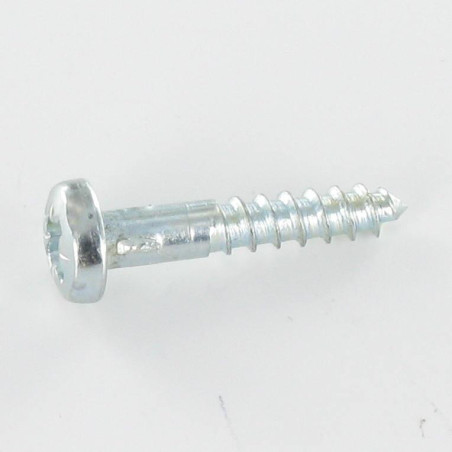 1 x Houtschroeven ronde kop Pozi PZ7 5X50 Wit verzinkt staal