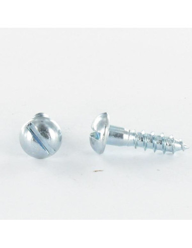 1 x Houtschroeven ronde kop split 6X20 Bichromaat