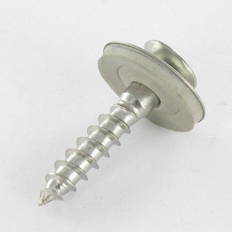 1 x Nokschroef gefreesde bolkop Pozi RVS A2 Afdichtingsring met neopreen epdm afdichting 4,5X30