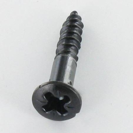 1 x Houtschroeven gefreesde bolkop Pozi PZ7 3,5X20 Zwart gegalvaniseerd staal