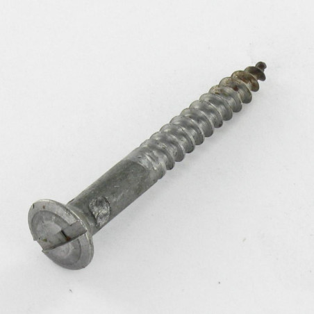 1 x Houtschroeven gefreesde bolkop split 5X60 Ruw staal