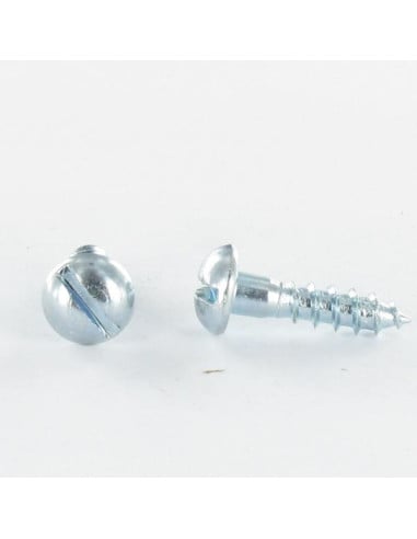 1 x Houtschroeven ronde kop split 4,5X25 Wit...
