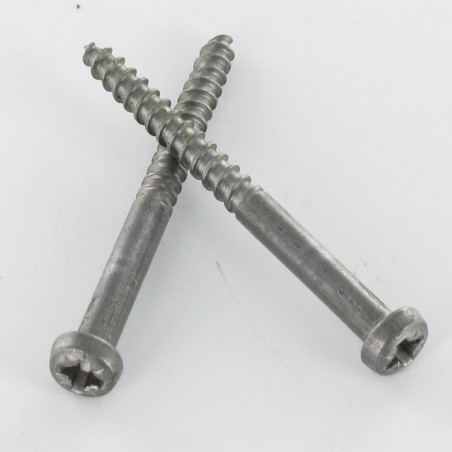 1 x Houtschroeven ronde kop Pozi PZ7 3,5X40 Ruw staal