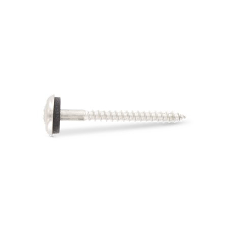 1 x Nokschroef gefreesde bolkop Pozi RVS A2 Afdichtingsring met neopreen epdm afdichting 4,5 x 100