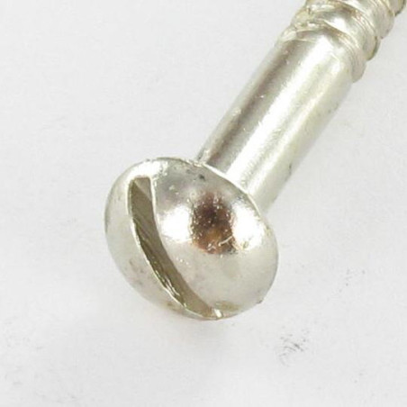 1 x Houtschroeven ronde kop split 5X40 Chroomstaal