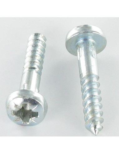 1 x Houtschroeven ronde kop Pozi PZ7 5X60 Wit...