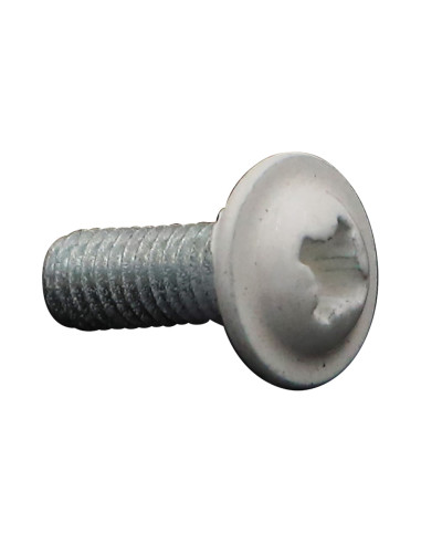 1 x Schroeven Bolkop breed rond Pozi M6X16 Wit...