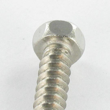 1 x Metaalplaatschroef RVS A2 zeskantkop TH 6.3X45