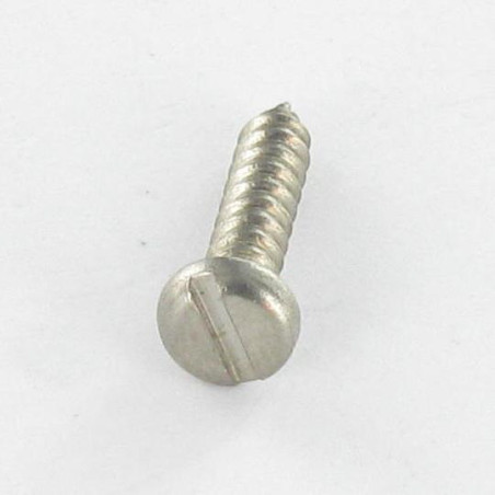 1 x Metaalplaatschroef RVS A2 cilindrische kop split 3.9X22