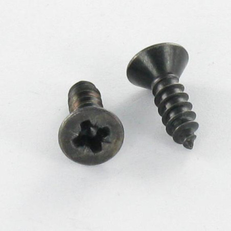 1 x Metaalplaatschroef RVS A2 gefreesde kop Pozi 4.8X38 Zwart
