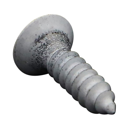 1 x Metaalplaatschroef RVS A2 gefreesde kop Pozi 4.2X45 RAL9010 zuiver wit