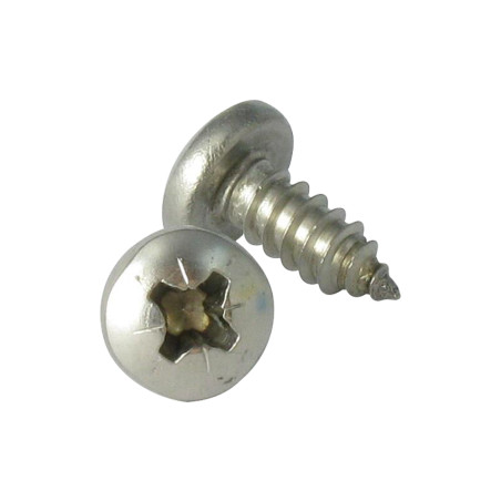 1 x Metaalplaatschroef RVS A2 bolvormige kopschroef Pozi 2.9X32