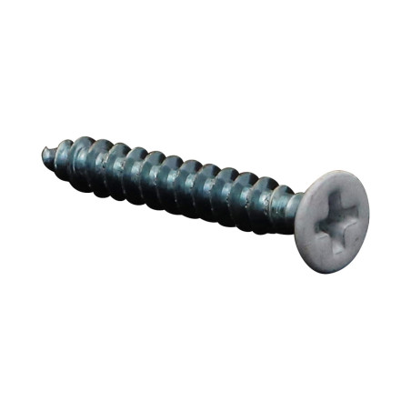 1 x PVC-schroeven 30 gefreesde kop phillips 4.3X30 Zelfborend Wit verzinkt staal RAL9010 zuiver wit
