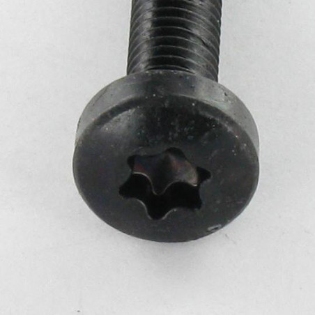 1 x Zelftappende schroef bolvormige kopschroef M4X8 TORX T20 Zwart gegalvaniseerd staal