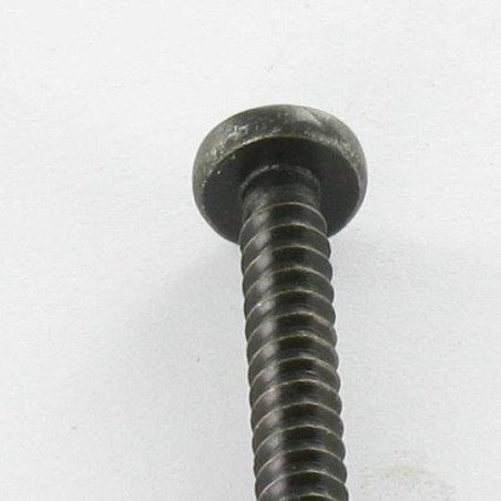 1 x Metaalplaatschroef RVS A2 Zwart bolvormige kopschroef Pozi 4.8X38 EP3