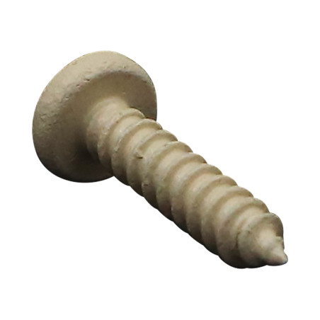 1 x Metaalplaatschroef RVS A2 bolvormige kopschroef Pozi 3,5X16 BEIGE RAL1015 licht ivoor